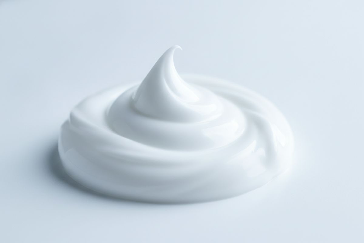 Thick cream texture